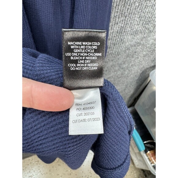 Torrid At The Knee Jersey Waffle Skater Dress Size 4X Navy Blue Tiered Crew Neck - Picture 8 of 12